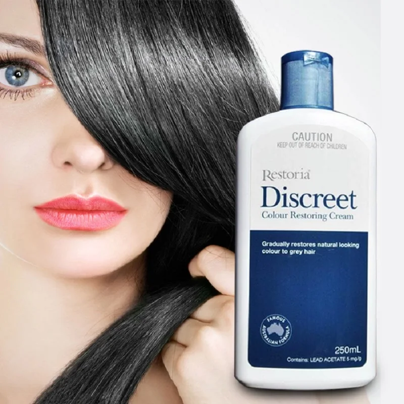 Restoria Discreet Colour Restoring Cream/ Lotion, Hair Care 250ml Grey Hair Treatment Reduce Grey Hair - Suitable for Men &Women image 4