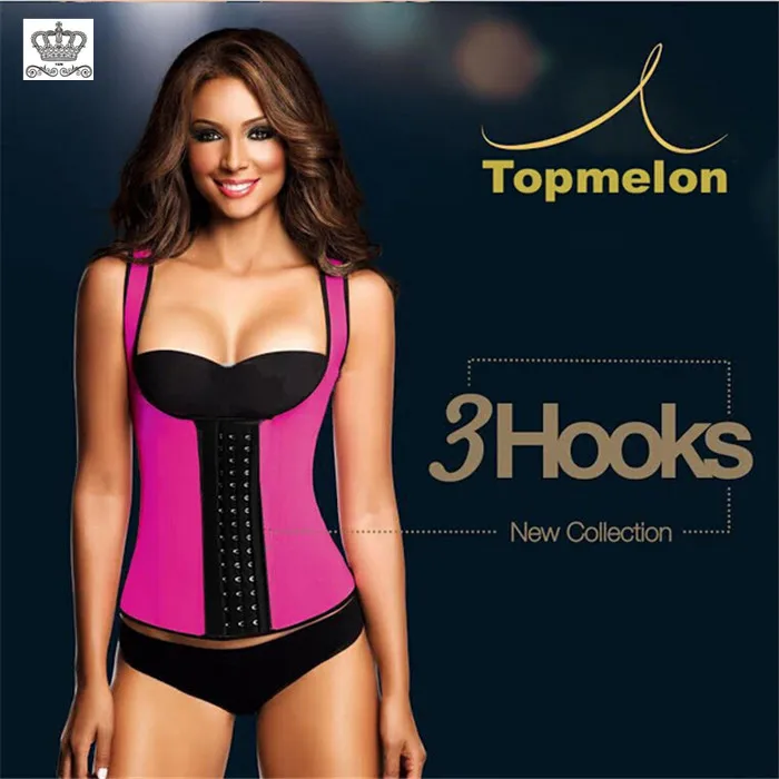 VBerry High Quatilty Latex Waist Corset Body Shapers 2015 Vest Latex Waist Cincher Corset Women Slimming body Shaper