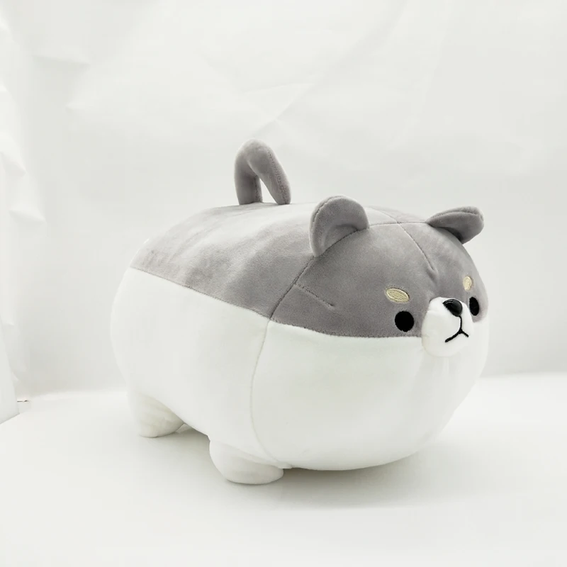 Черный 40/50 см милый Косплей Shiba «Лисья Секретная служба»(Inu собака плюшевая игрушка-животное корги чай рождественские подарки Подушка для детей каваи подарки ко дню Валентина - Цвет: Черный
