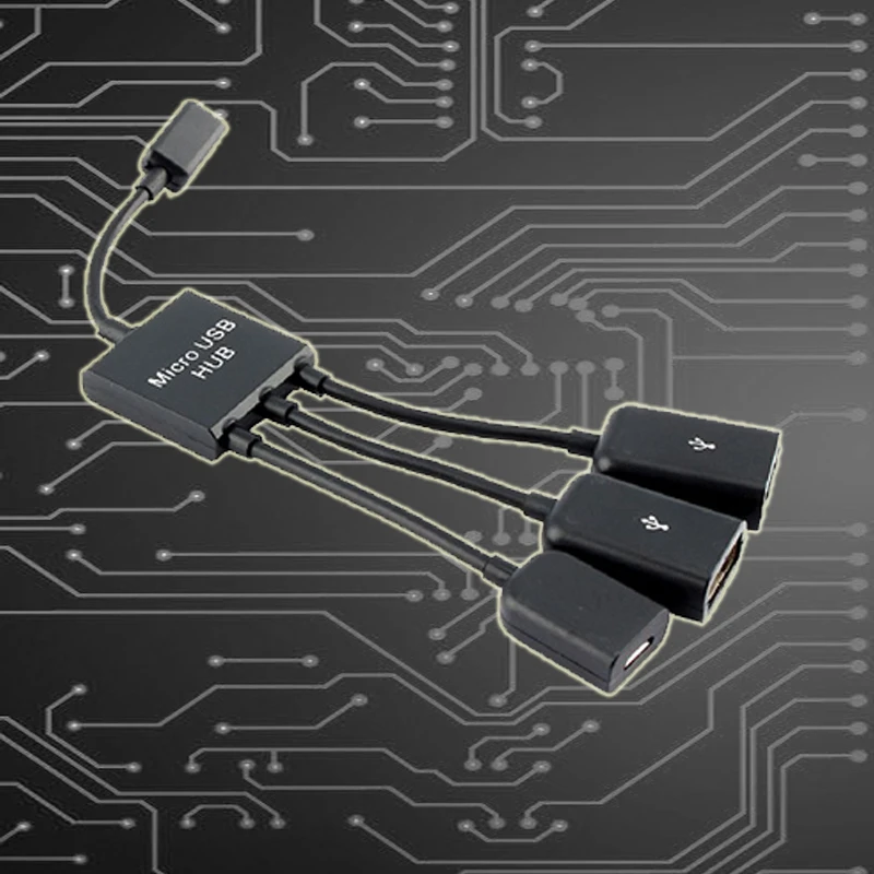 Micro USB мощность OTG концентратор кабель адаптер преобразователь удлинитель 3 в 1 2 0
