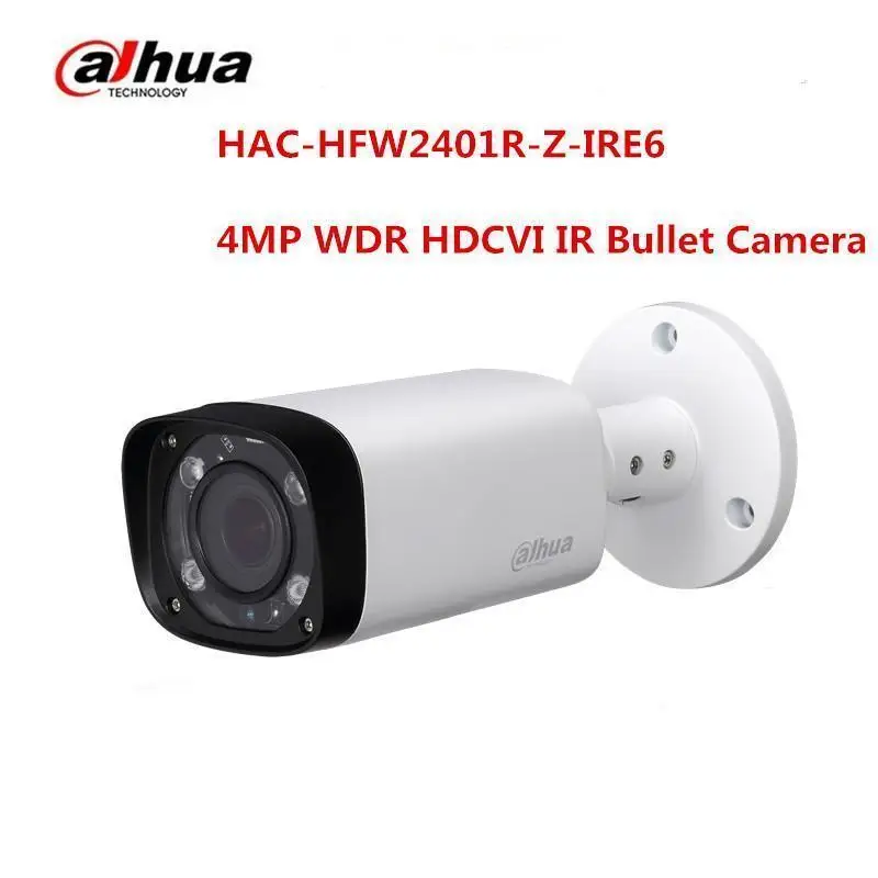 Dahua 4MP HAC HFW2401R Z IRE6 IP67 ИК 60 м HDCVI пуля Камера 2 7 12 мм|Камеры видеонаблюдения| |