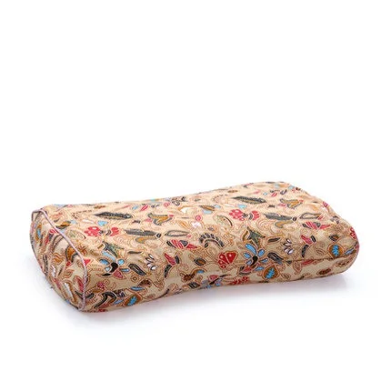 Full buckwheat pillow Traditional cotton coarse cloth pillowcase Neck health care cervical single buckwheat leather pillow - Цвет: 06