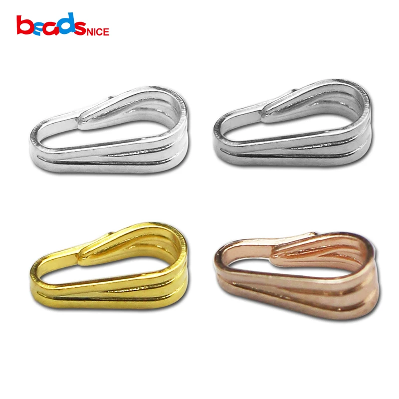 Beadsnice искусственная серебряная застежка на руку подвеска с зажимом простая