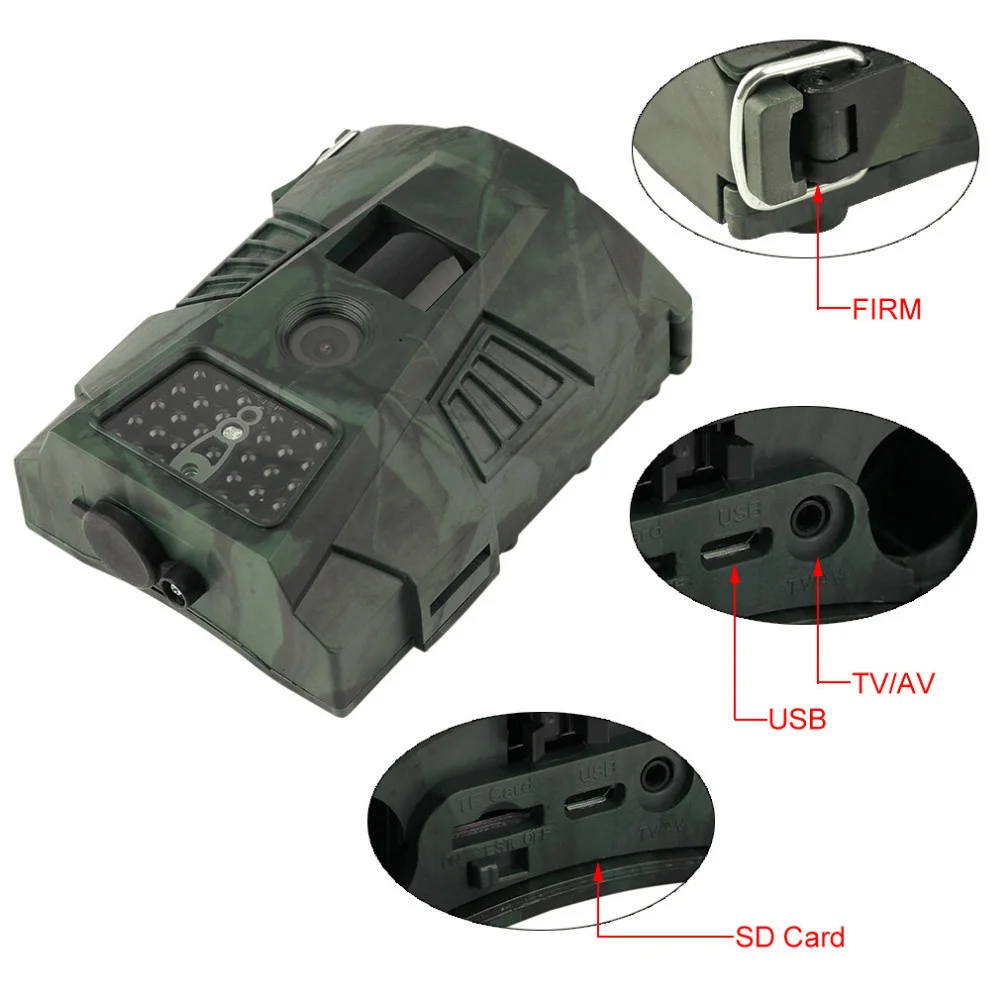 Camera Courtyard Security Waterproof Multifunctional Animal Trail Remote Control Night Vision Infrared Strong Concealing | Спорт и