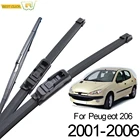 Xukey 3 шт. передние и задние стеклоочистители для Peugeot 206 хэтчбек 2006 2005 2004 2003 2002 2001 26 