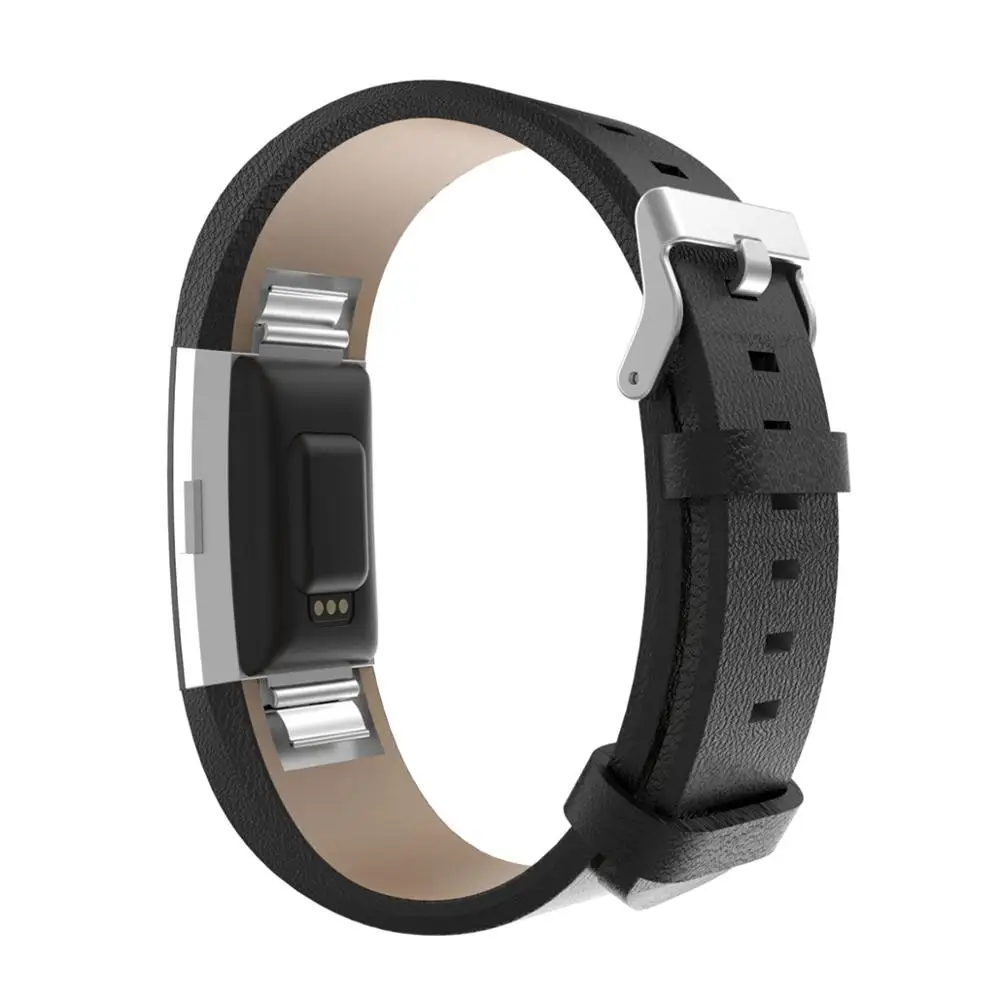 Роскошные Пояса из натуральной кожи ремешок для fitbit заряд 2 Smart Браслет заменить для fitbit заряд 2 сердечного ритма браслет заме - Цвет: 2