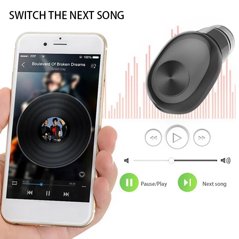 Bluetooth наушники спортивные микрофоны мини стерео с зарядным боксом для Iphone