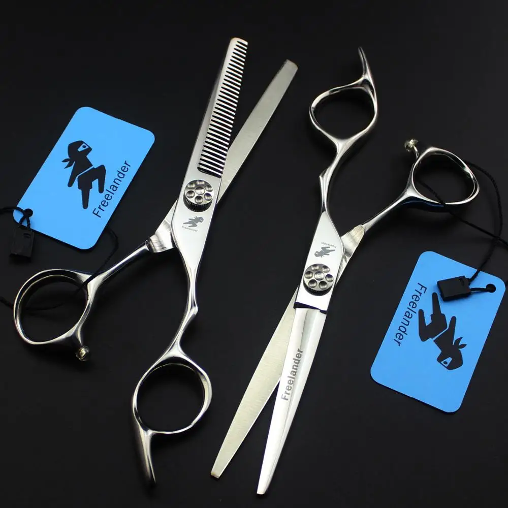 Парикмахерские ножницы 6 дюймов профессиональные с отверстиями для стрижки и