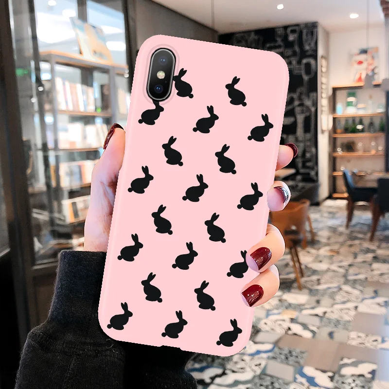 Чехол с мультипликационным французским бульдогом для iPhone 7, 6, 6 S, 8 Plus, Розовый матовый чехол для iPhone XS Max, для iPhone 11 Pro Max, XR X, мягкий чехол из ТПУ - Цвет: Kfe-tuziduo