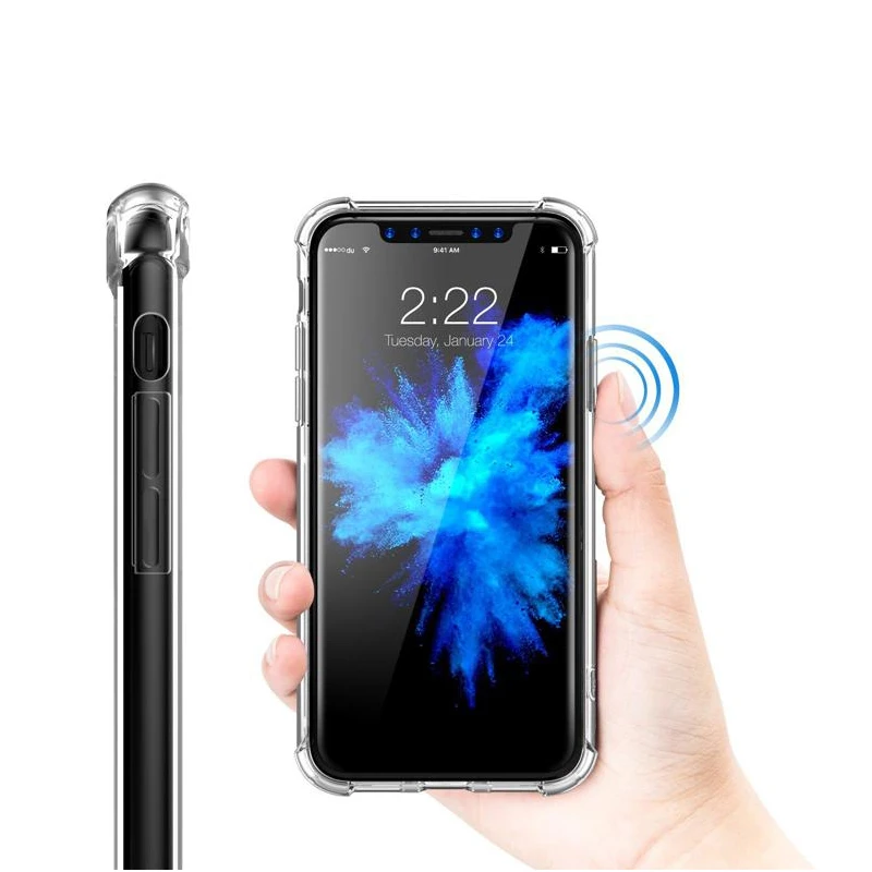 Силиконовый чехол для телефона air bag anti fall мобильный телефон iPhone 6 6s 7 8 splus x xs max