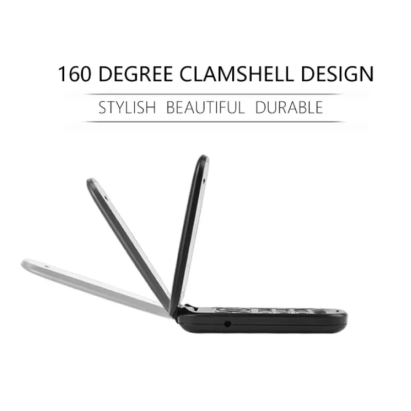 Uniwa X18 флип телефон 1 77 дюймов Кнопка старик Флип Мобильный Русский Keboard Dual Sim карты