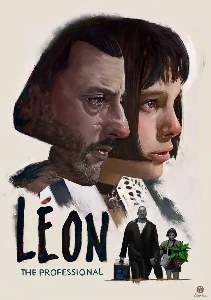 Leon: профессиональный дизайн Постер для фильма винтажный Ретро декоративный DIY