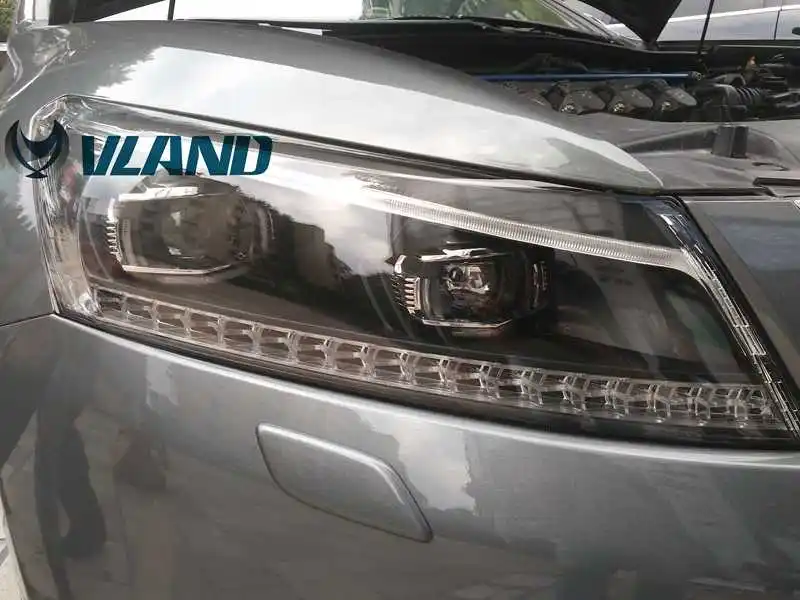 VLAND Заводская Автомобильная фара для Accord светодиодный головной светильник 2008-2013 головной светильник с поворотным сигналом с последовательным индикатором