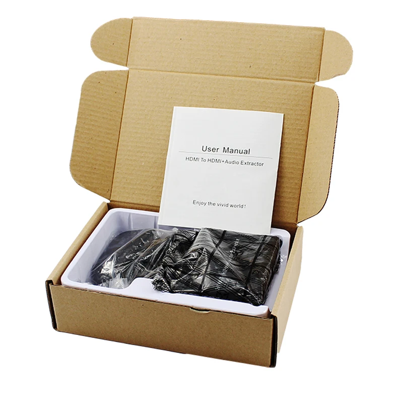 HDMI к + аудиоконвертер в коробке L/R SPDIF оптический аудио экстрактор Оптический