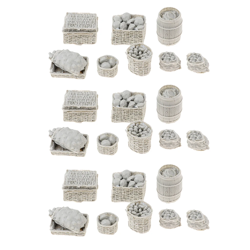 3 комплекта 1/35 поставки еды модель корзины для мини песочного стола Военная