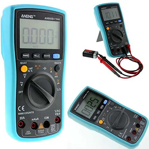 ANENG AN860B + цифровой мультиметр с подсветкой переменный/постоянный ток напряжение