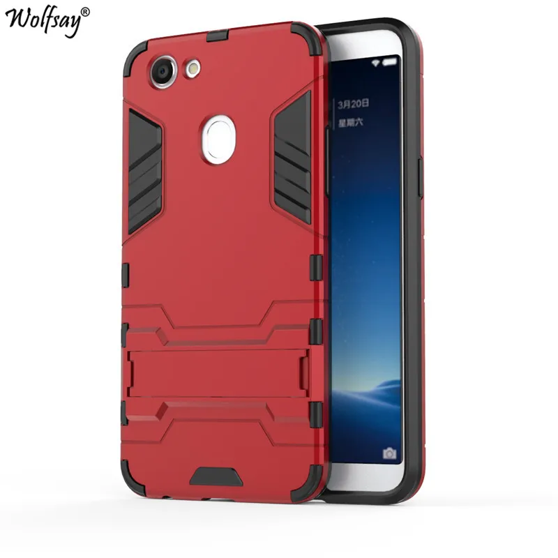 Чехол wolfsay для OPPO F5 тонкий чехол из поликарбоната + мягкая резиновая броня