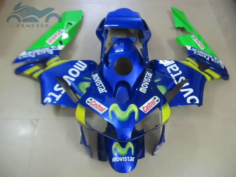 

Injection motorcycle parts for CBR600 RR 2003 2004 fairing set 03 04 CBR 600RR fairings kits blue movistar aftermarket bodywork