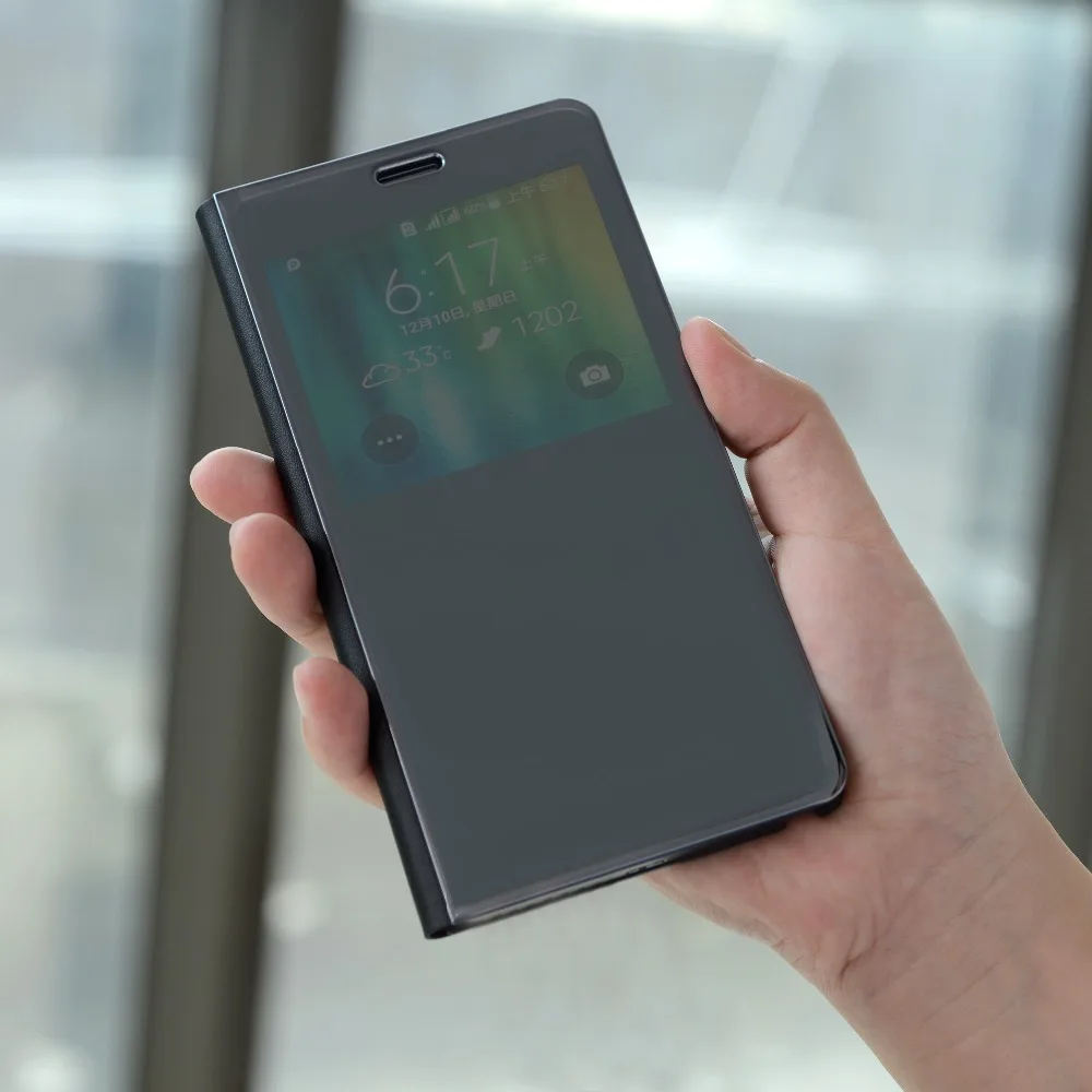 Откидной зеркальный чехол для телефона samsung Galaxy Note 4 Note4 Galaxy Z SM N910 N910F N910C N9100 SM-N910F SM-N910C
