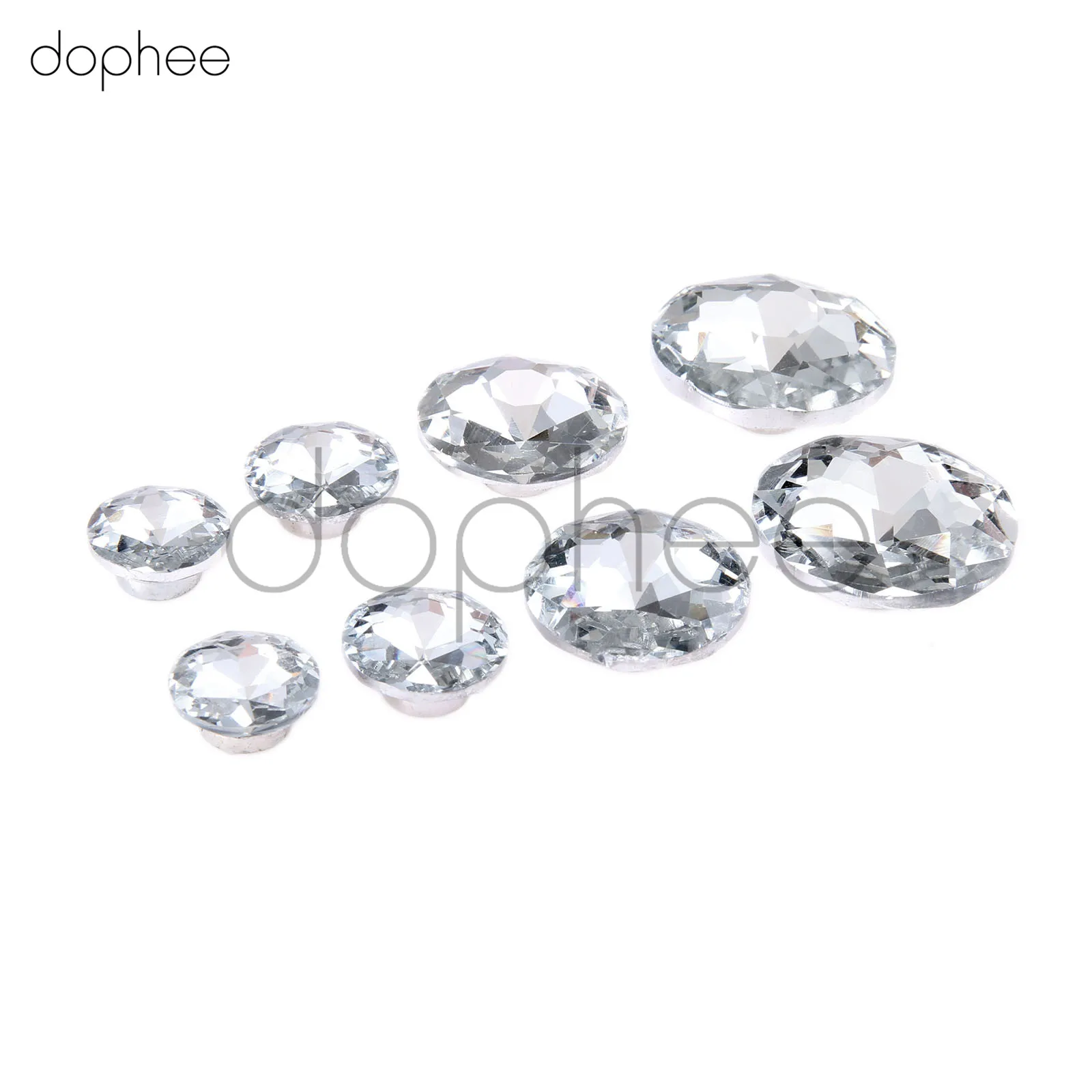 Dophee 10 шт. 16/18/25 мм бриллиантовый рисунок блестящие круглые пуговицы швейные для