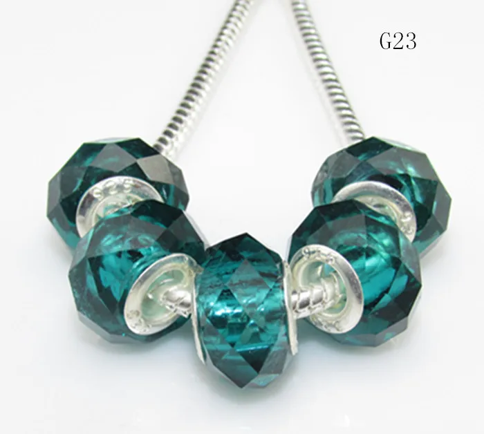 Горячая 20 шт./лот серебряный сердечник много Цвета граненный бисер Кристалл