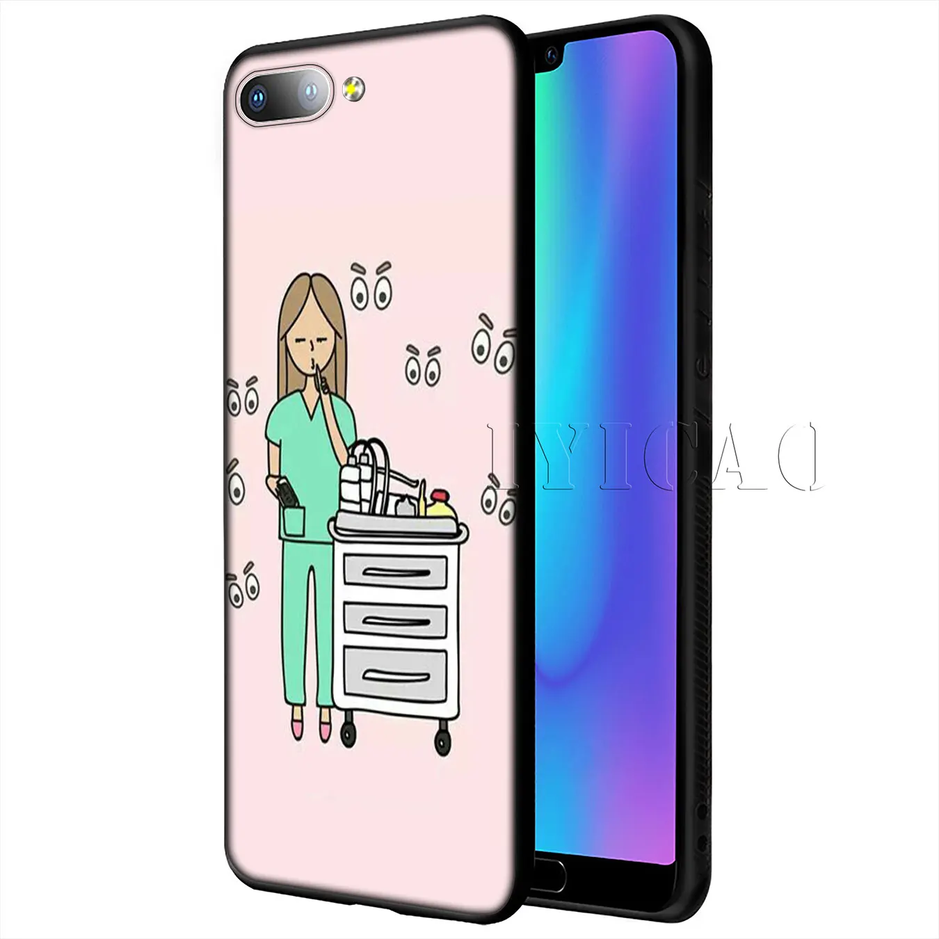 Cartoon Doctor Nurse Hot Fashion Fun Dynamic Case for Huawei Y9 Y7 Y6 Prime 2019 Honor 20 8C 8X 8 9 9X 10 Lite 7C 7X 7A Pro |