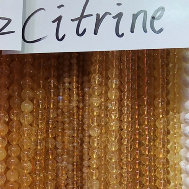 Розовый натуральный камень желтый кристалл цитрин круглые бусины Гладкий разделитель не стекло 6 мм 8 10 12
