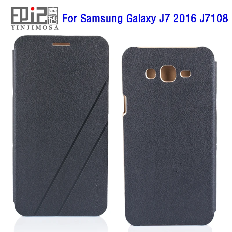 Италия Высокое качество кожаный чехол для Samsung Galaxy J7 2016 j7108 откидная крышка