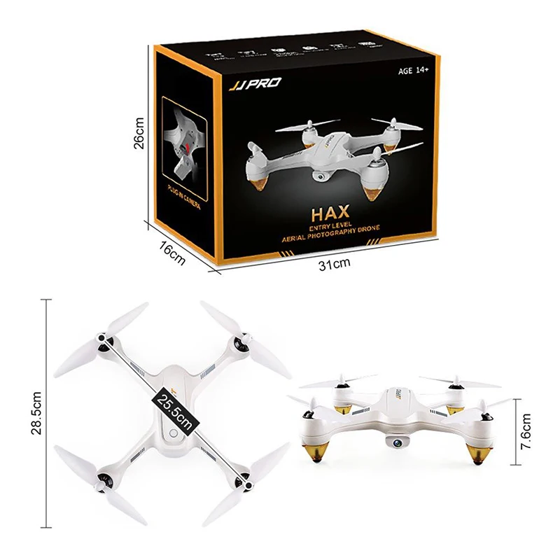JJRC JJPRO X3 Радиоуправляемый Дрон HAX wifi FPV Бесщеточный с HD 1080P Съемная камера gps
