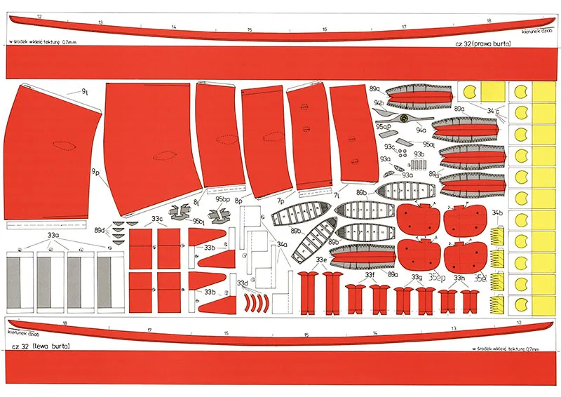 Military 3D Paper Model World War II Japan Changmen Battleship Long about 80CM Nautical Model Diecast Warship Ship Model