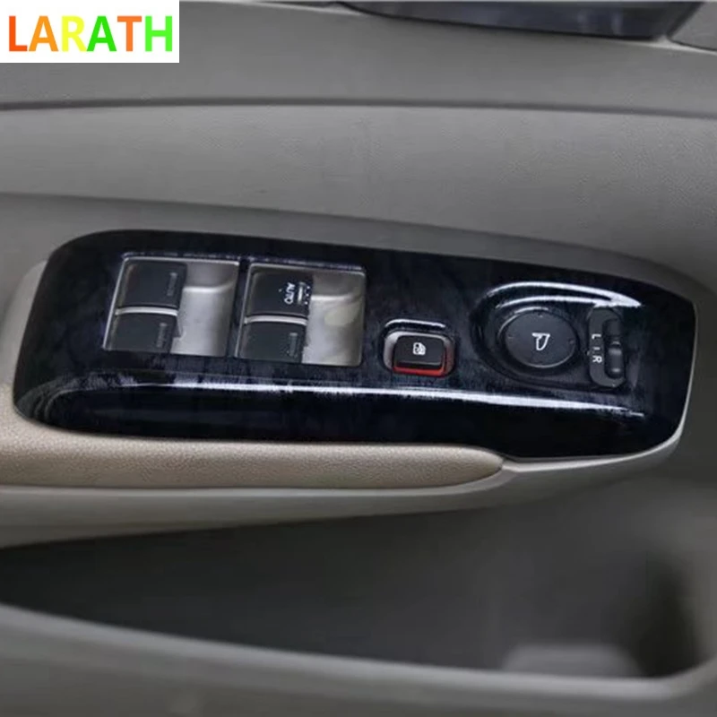 Для Honda City 2008-2012 карбоновое волокно LHD дверное окно стеклянная панель подлокотник лифт для кнопки переключателя крышка литья автомобиля Стайлинг 4 шт
