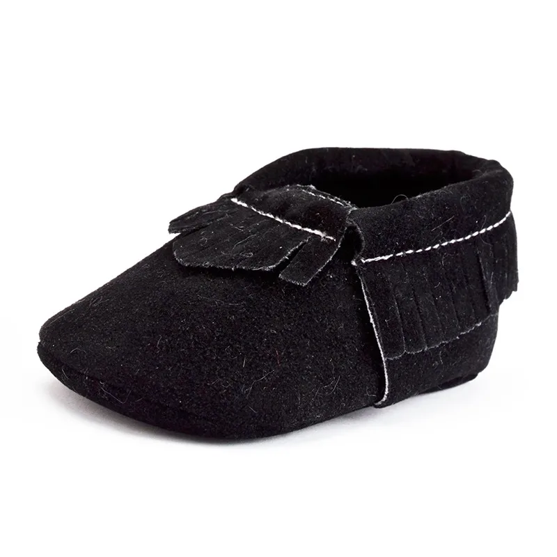 Pattern 1 Color 2 Bebes/мокасины из искусственной замши для новорожденных мальчиков и девочек; Мягкие Мокасины; обувь для первых шагов с бахромой на мягкой нескользящей подошве; обувь для малышей - Цвет: Pattern 1 Color 2