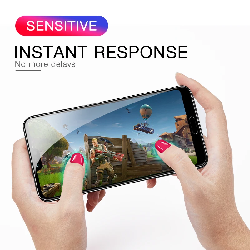 Защитное закаленное стекло 9H для Huawei honor 10 lite чехол с полным покрытием экрана huawey |