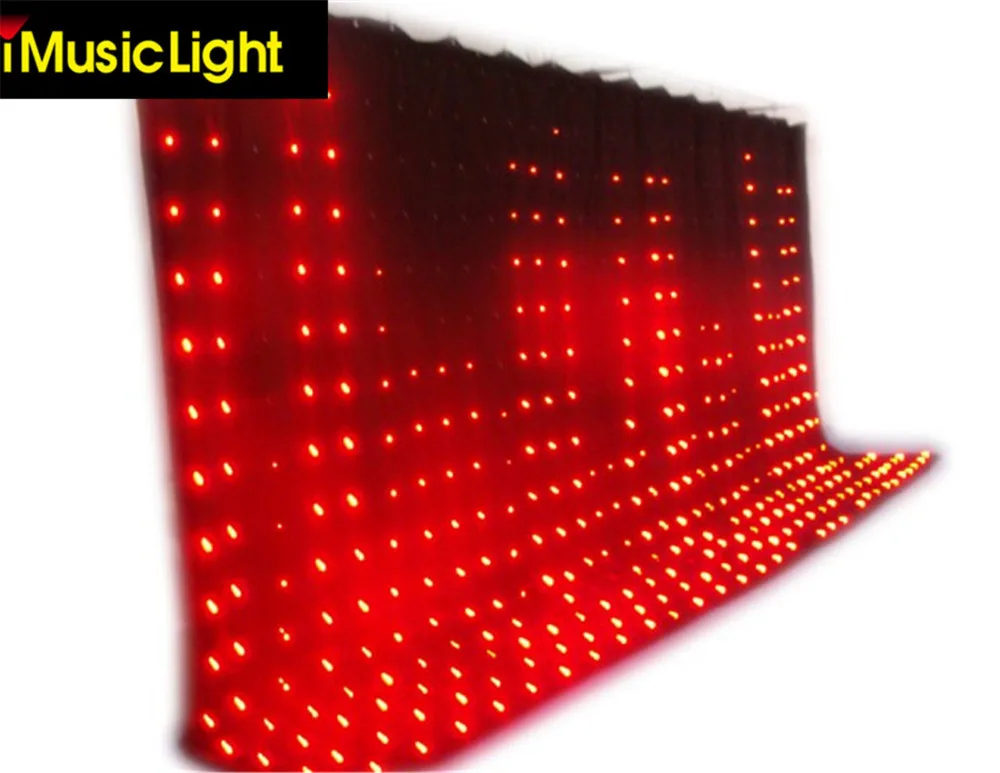 P9 3x8 м RGB светодиодная видеозанавеска DMX DJ Satge фоны предварительно установленные 60