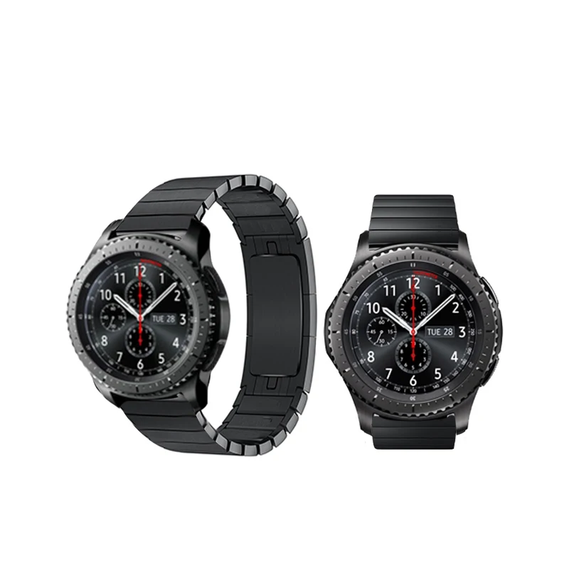 Металлические Ремешки для наручных часов для samsung Galaxy Watch 46 мм gear S3 классический Frontier браслет из нержавеющей стали для huawei GT