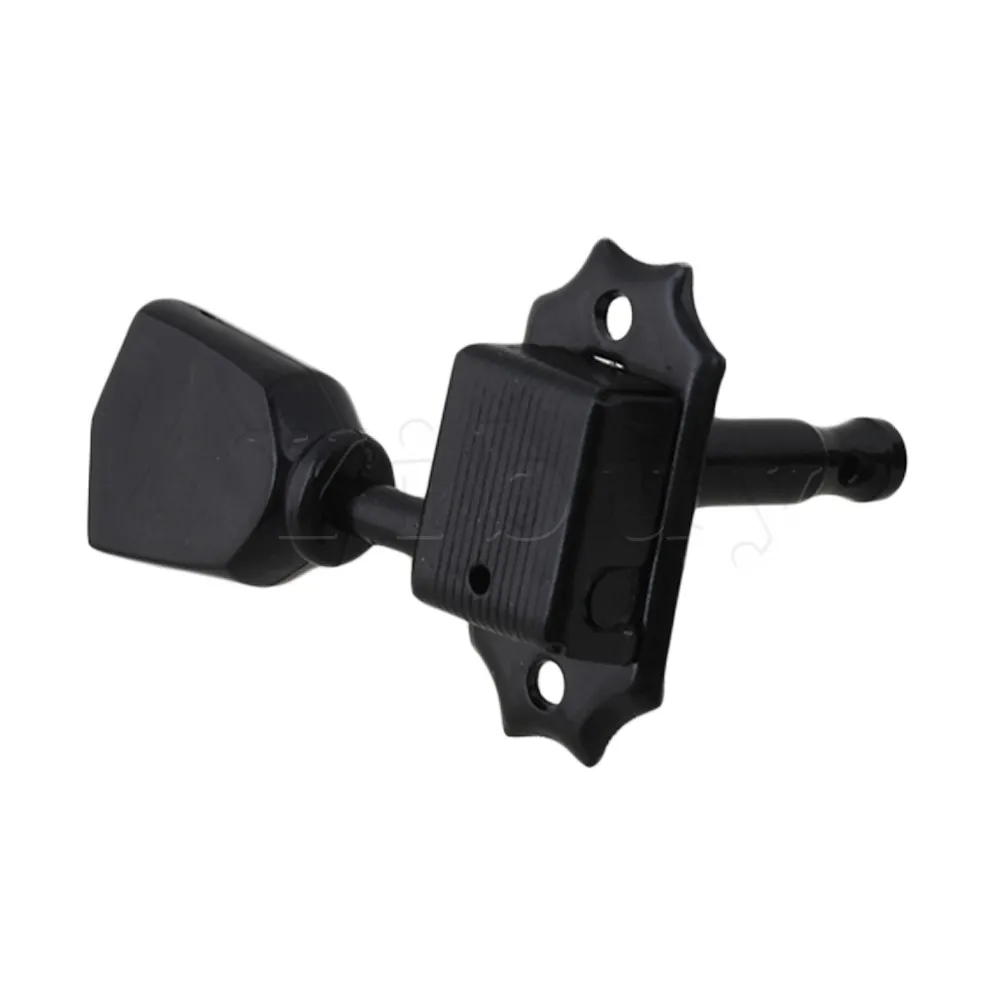 

Yibuy Black Tulip Button / Black Machine Heads For Acoutic Guitar