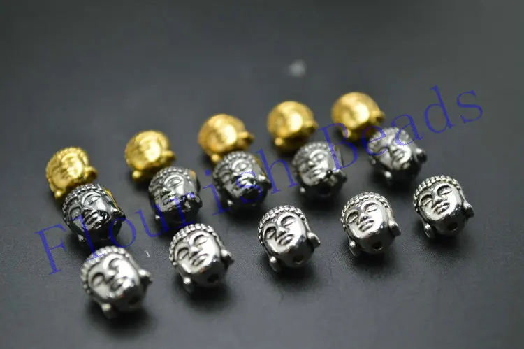 2 шт./Лот двусторонняя металлическая деталь 8 х10 мм|metal spacer|buddha headloose beads |