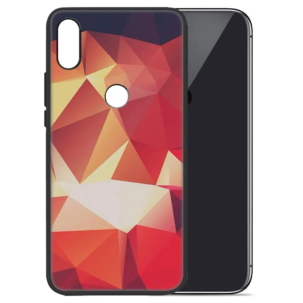 IYICAO геометрический Алмазный абстрактный фиолетовый мягкий чехол для Xiaomi Redmi Go Note