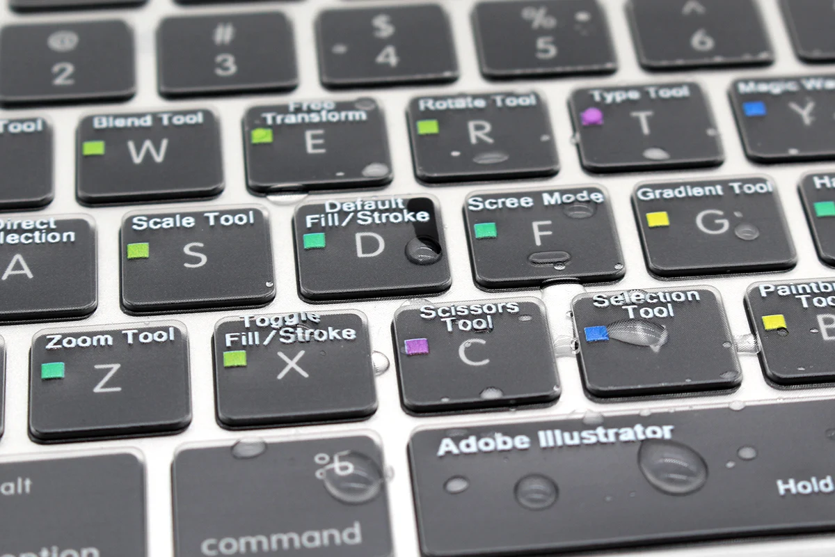 Для старых Macbook Pro Air 13 15 17 США Adobe Illustrator AI Экспресс Горячая клавиша функциональная