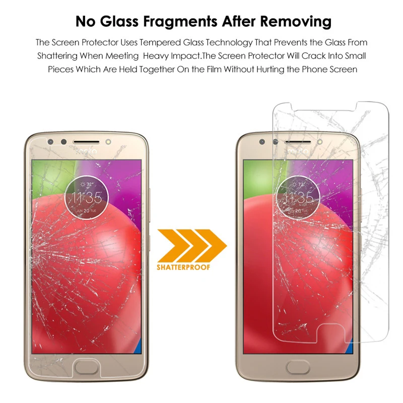 WolfRule 2 шт. защита экрана из закаленного стекла для Motorola Moto E4 Защитная пленка