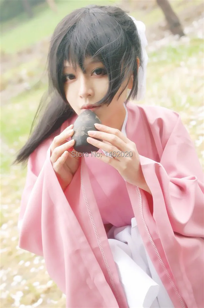 Hakuouki Hekketsu kimono Yukimura Jiziru cosplay costume japanese anime Cartoon women clothes Clog for Halloween |