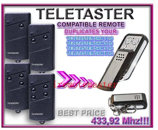 Пульт дистанционного управления Teletaster для SKX1LC SKX2LC SKX3LC SKX4LC 433 92 МГц бесплатная