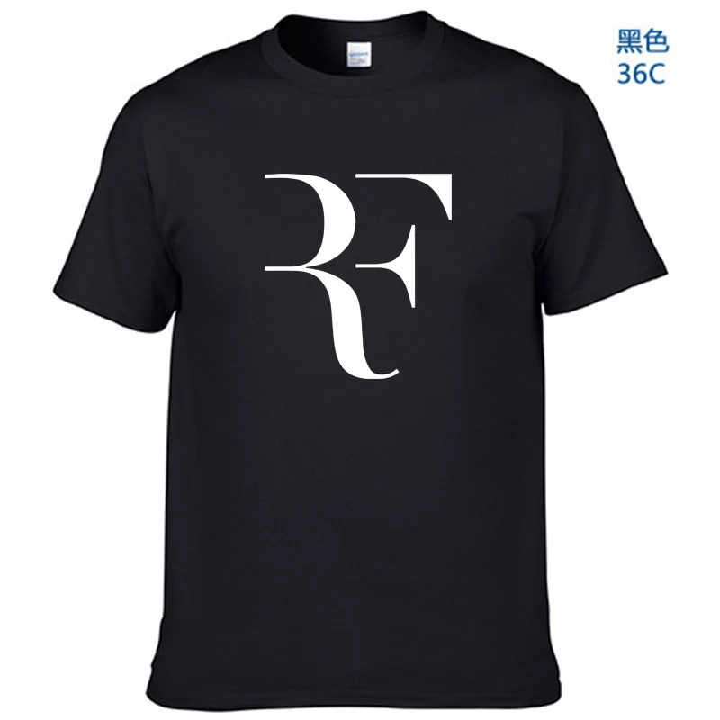 Летняя модная футболка с буквенным принтом Мужская футболка для фитнеса Roger Federer Homme уличная хлопковая Футболка в стиле хип-хоп