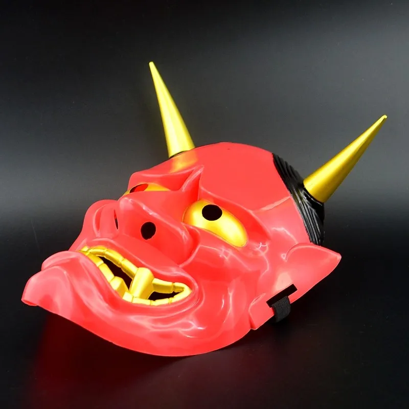 5 шт./лот Hannya ужасная маска дьявола японская традиция косплей красный демон Омен
