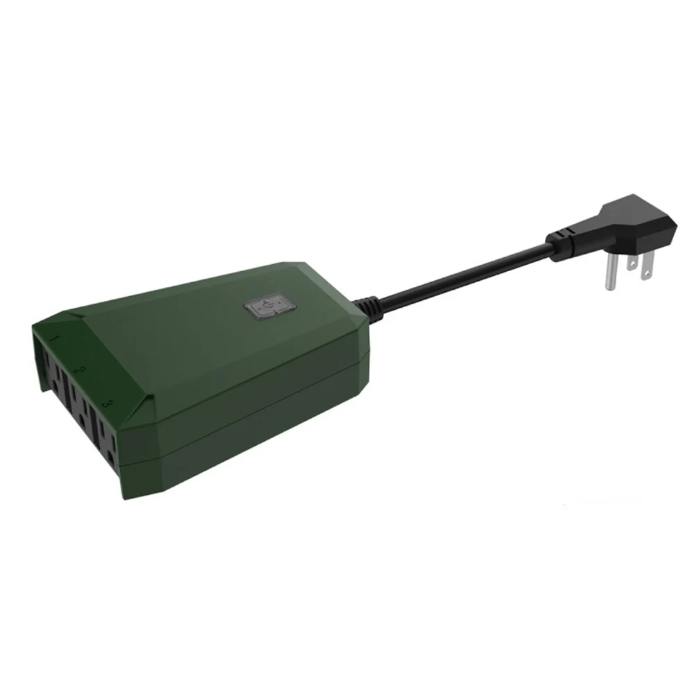 Waterproof Voice Plug Outdoors Timing Outlet Mobile Phone Remote Control Socket WIFI Switch Smart | Электроника