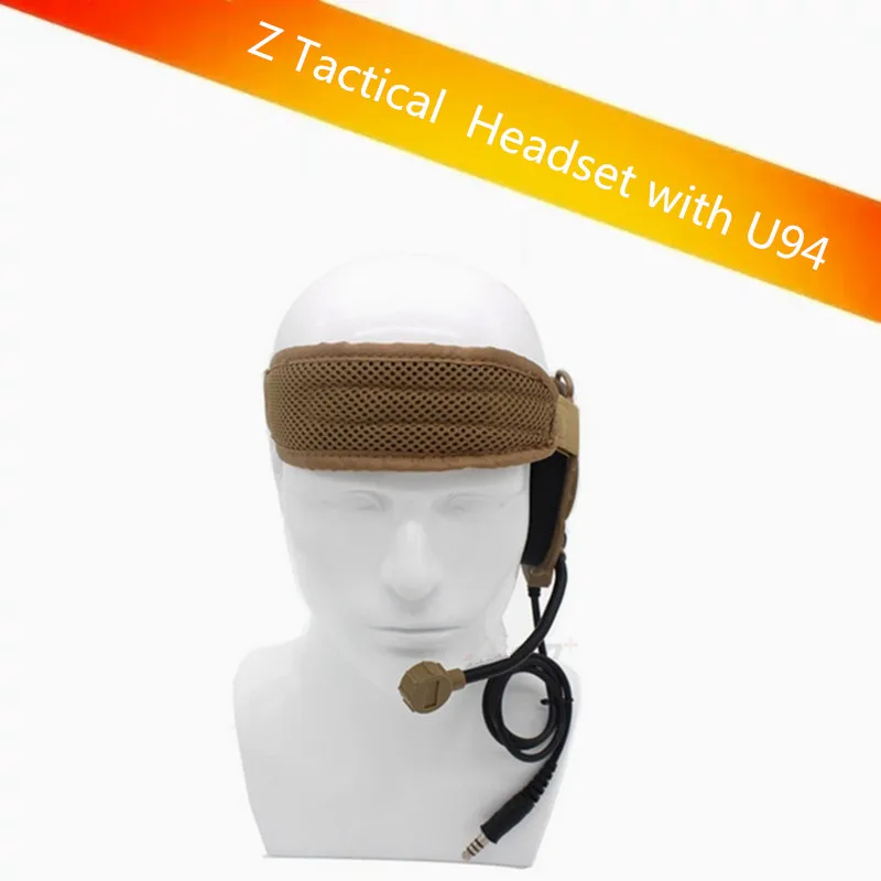 HD03 Z Tactical Bowman Elite II Headset with U94 Style PTT for Kenwood BaoFeng UV-5R GT-3TP UV-82 BF-F8HP BF-F9 V2+ UV-5RE Plus | Мобильные