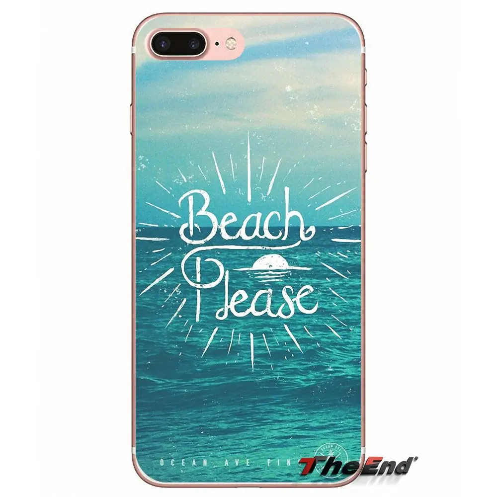 For Samsung Galaxy S2 S3 S4 S5 MINI S6 S7 edge S8 S9 Plus Note 2 3 4 5 8 Coque Fundas Summer Beach Starfish Surfing Girls Case | Мобильные