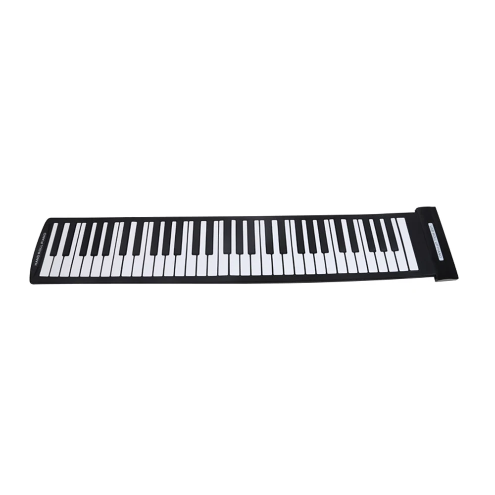 Portable 61 Keys Flexible Roll-Up Piano USB MIDI Electronic Keyboard Hand Roll Up | Спорт и развлечения