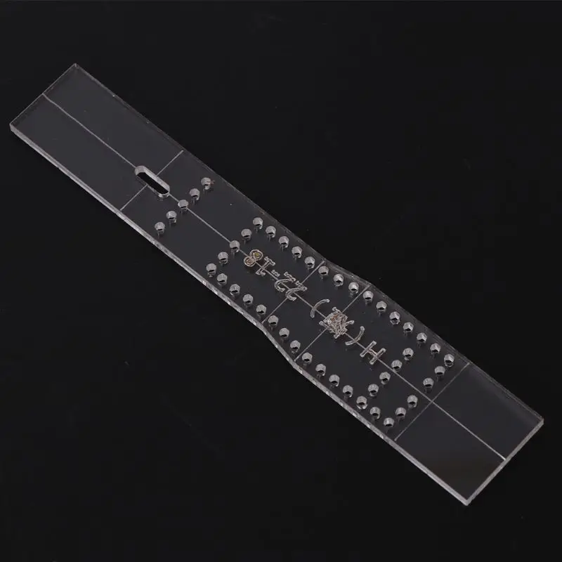 OOTDTY 4 шт./компл. прозрачные акриловые часы ремешок трафарет шаблон формы DIY кожа