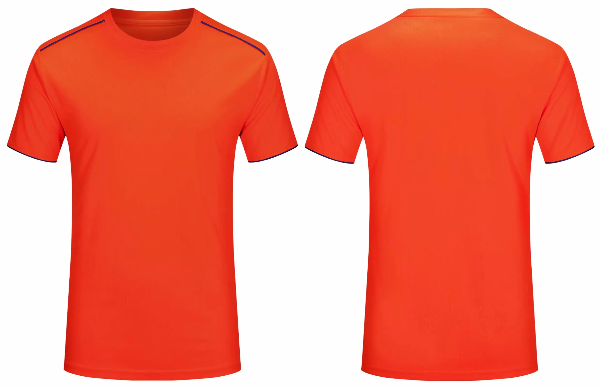 8055 orange Мужская и женская футболка для футбола, Спортивная футболка, футболки для фитнеса, бега, быстросохнущая футболка, уличная спортивная одежда для тренировок, бега - Цвет: 8055 orange
